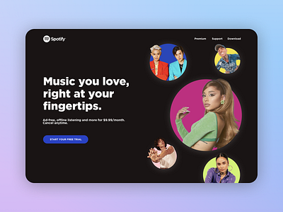 Spotify Landing Page