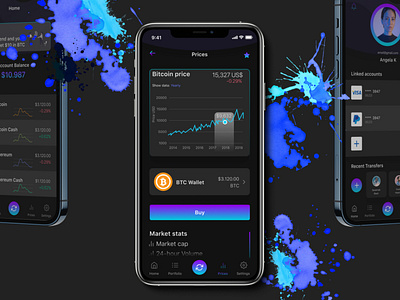 Cryptocurrency wallet app