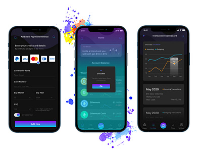 Crypto wallet App app design ui uidesign ux web webdesign website