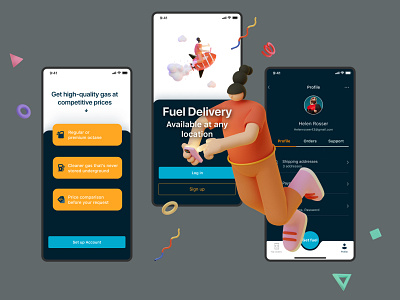 Fuel Delivery app app delivery design fuel illustration ui uidesign ux web webdesign website