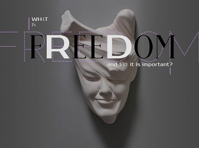 "What is freedom" poster app branding design typography ui uidesign ux web webdesign website