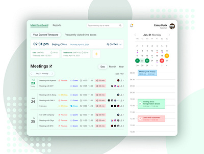 Meetings schedule app design figma typography ui uidesign ux web webdesign website