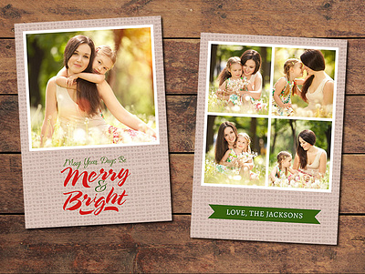 Free Christmas Card Template for Photographers free freebie freebies photography