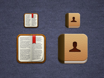 Some Icons contacts ibooks icons ios iphone
