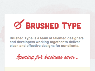 Brushed Type