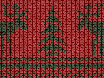 Christmas Wallpaper Knitted