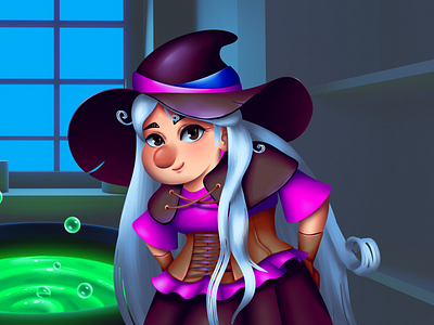 Express potion | Witch 2d art casual game dribbbleweeklywarmup game game art illustration witch