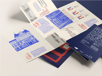 Museum Trifold | Square 500 brochure brochure design graphic design modern design trifold trifold brochure typogaphy