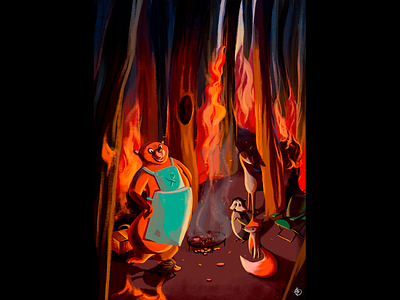 Concept art | Forrest fires cartoon concept art digital art digital drawing digital painting digitalart graphic design illustration illustration art illustrator storytelling