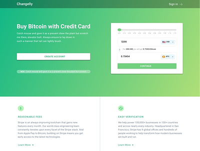 Changelly - White Space Assignment branding design homepage sketch ux ux design web design whitespace