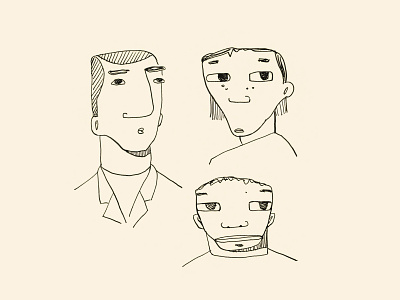 Faces 1 character faces hand drawn