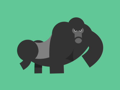 Silverback 2d animation after effects attitude gif gorilla silverback