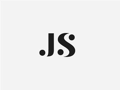JS js lettering logo mark