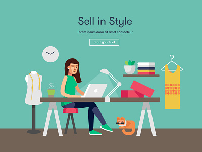 Sell in style character flat online sell
