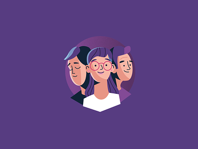 Users character flat users illustration vector