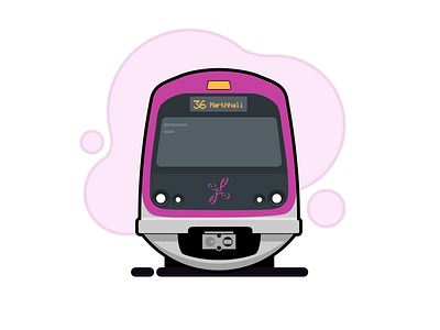 Bangalore Metro bangalore design flat illustration metro vector