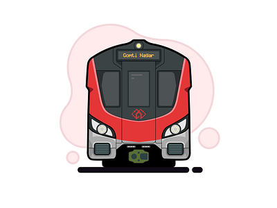 Lucknow Metro design flat illustration lucknow lucknow metro metro vector