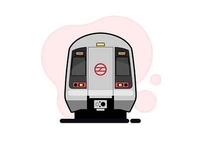 Delhi Metro delhi delhi metro design flat illustration metro vector