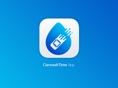 Carwash Time Icon app appicon application icon icondesign ios iran persian ui ux