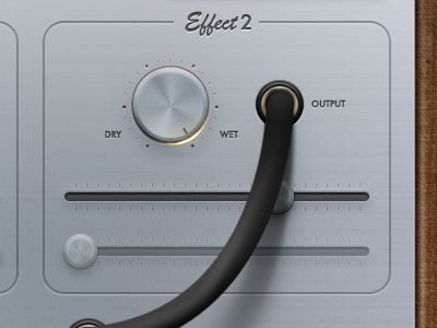 76 Synthesizer - Titanium app glow ipad iphone knob silver slider texture