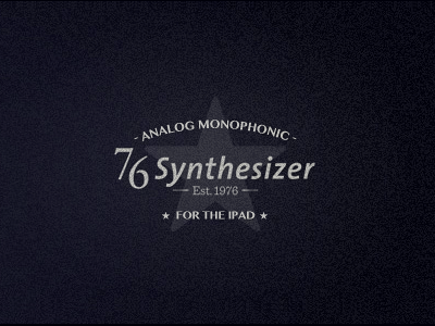 76 Synthesizer ipad logo retro texture vintage