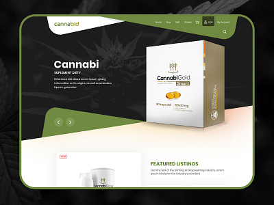 Cannabis cannabis webuiuxdesign