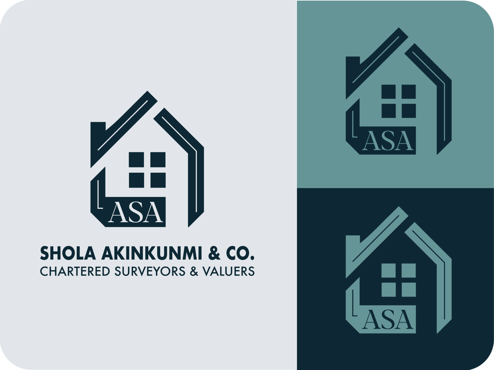 rol Tablet draaipunt ASA Logo Design - Real Estate Agency by Stephen Afolayan on Dribbble