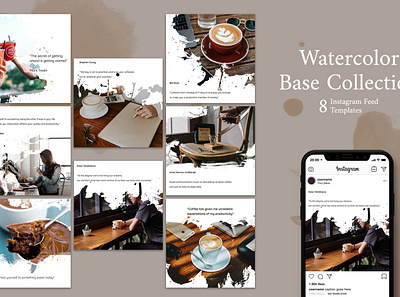 Coffee Shop Instagram post Template app business clean design fashion graphic illustration media mobile modern post promotion sale social template ux web