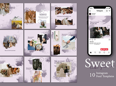 Wedding Photography Instagram Post business clean design fashion graphic media mobile modern moodboard photography post promotion sale social template web wedding wedding photography