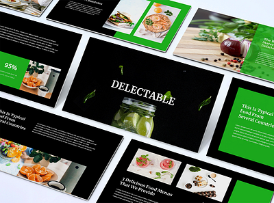 Food Presentation Template business cooking corporate creative cuisine design element food infographic information keynote marketing minimalism modern powerpoint presentation professional slide template