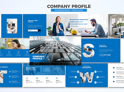 Company Profile Presentation business company company profile corporate creative design element infographic information keynote marketing minimalism powerpoint presentation professional projects slide template