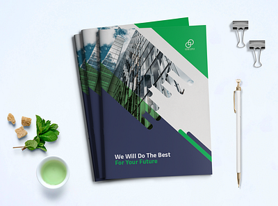 Company Profile a4 bifold brochure business company corporate cover creative design flyer layout magazine modern presentation print professional style template