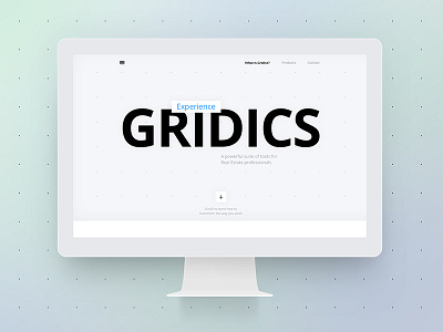 Gridics Landing Page cta gradient hero home page landing page login nav scroll vacation web