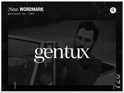 Gentux wordmark brand branding ecommerce logo logotype menswear suits wordmark