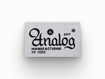 Analog Tag analog lettering tag typography