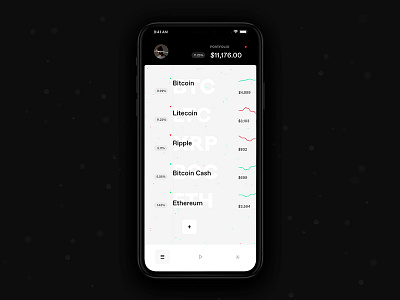 Crypto Portfolio App app bitcoin blockchain ethereum fintech mobile portfolio