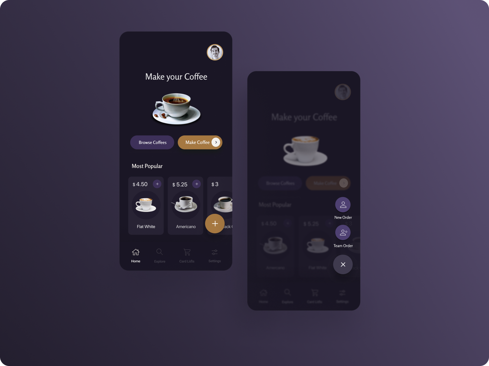 Coffee House App by Ewa Bzowska on Dribbble