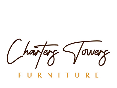 Charters Towers brand identity branding business logo design furniture logo graphic design logo modern modern logo script