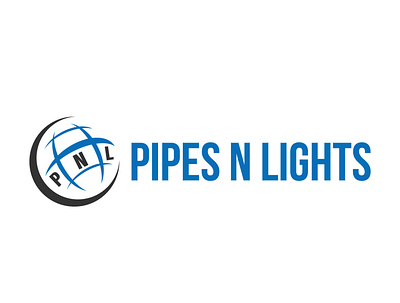 Pipes N Lights brand identity branding corporate logo creative logo design globe graphic design logo modern