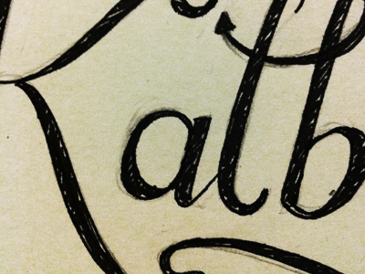 Working on some handdrawn text