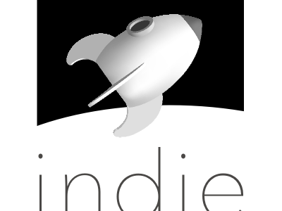 Indie logo 3d avenir next logo rocket