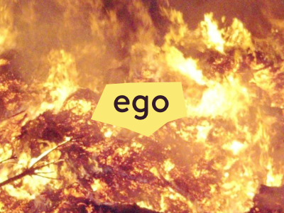 ego brandon text cutout fire