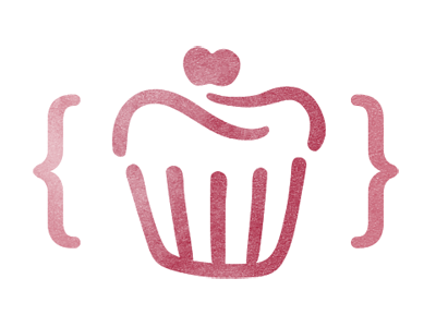 cssbake Logo Mark in colour cake logo pink stamp