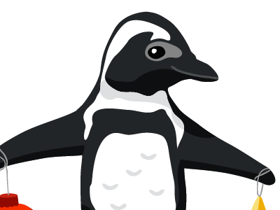 Are you sick of my penguins yet? baubles illustration penguin vector