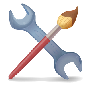Vector Icon icon paintbrush spanner vector