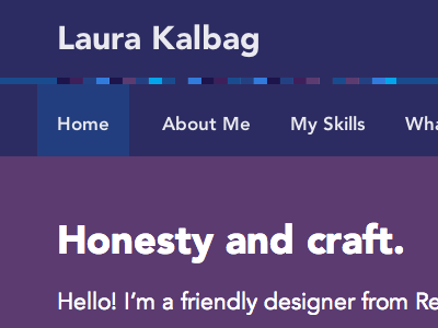 laurakalbag.com avenir navigation responsive website