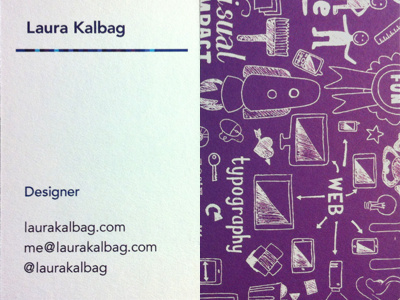 New business cards to match my new site avenir business card illustration