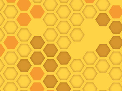 Colour honeycomb brown honeycomb orange pattern yellow