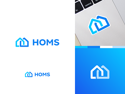 HOMS Logotype / Branding design homes homs house logo neighborhood social network