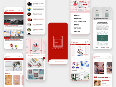 SHOWCASE - APP UI Design adobe xd app branding clean creative dailyui design graphic design minimal simple ui ux
